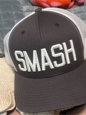 The Classic White Mesh Trucker Hat with Black Label